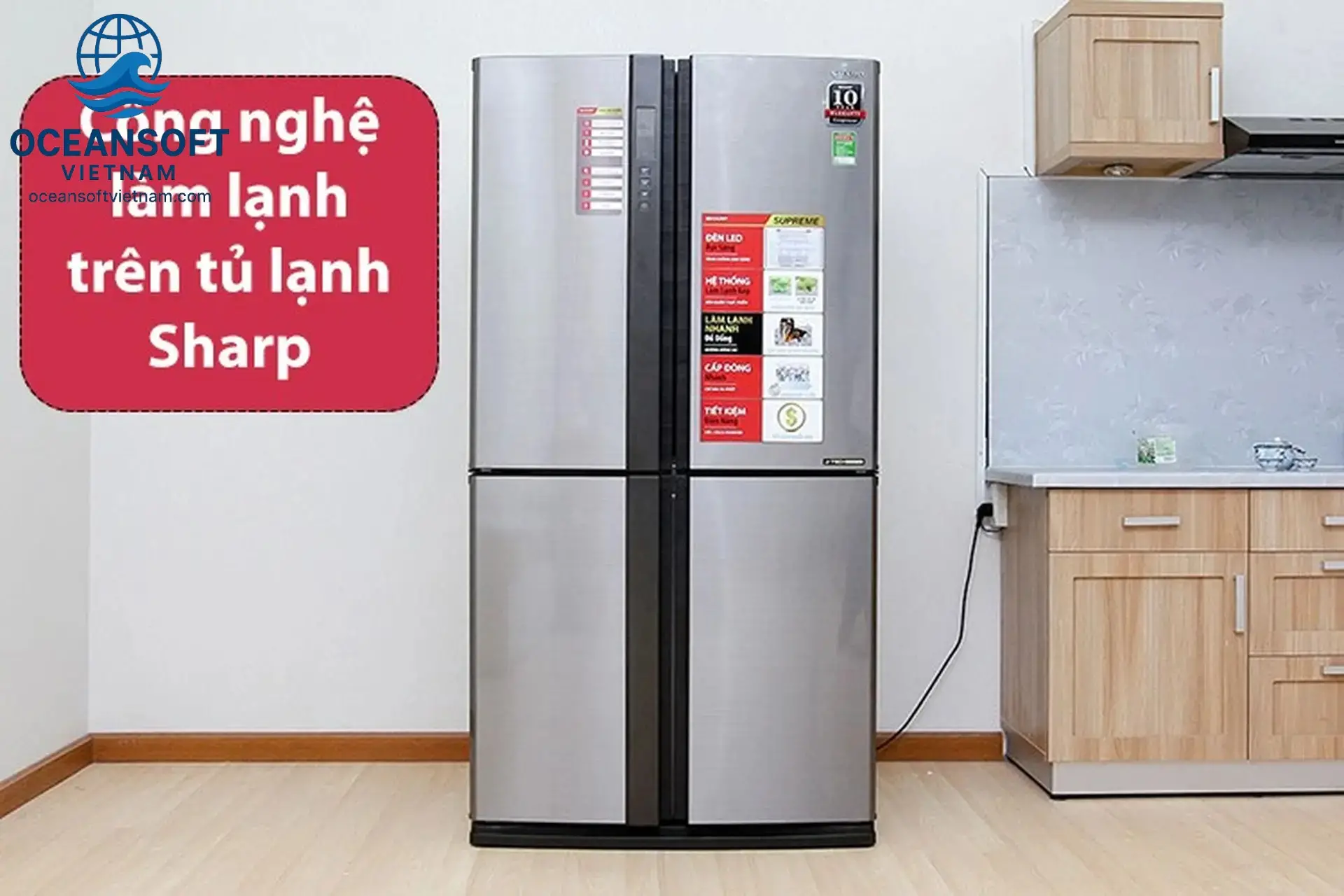 Công nghệ hybrid cooling làm lạnh kép của tủ lạnh sharp có mấy luồng khí lạnh 3 Lợi Ích Thiết Thực Của Công Nghệ Hybrid Cooling