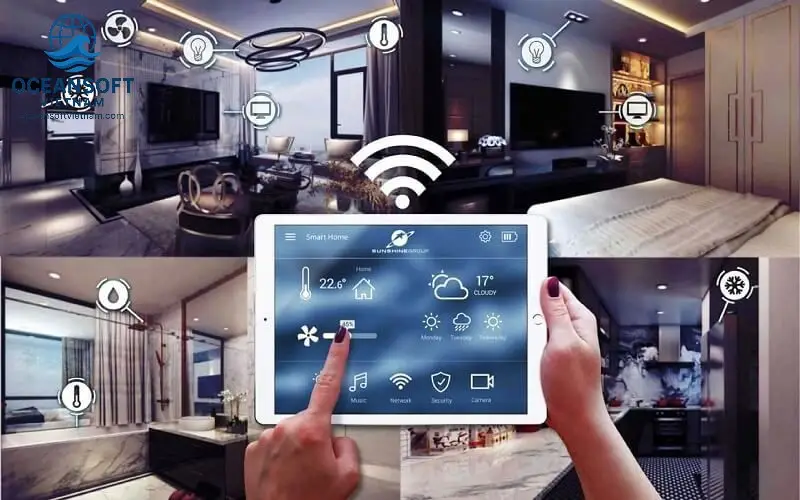 Công nghệ iot được sử dụng chủ yếu trong lĩnh vực nào? 1 Nhà Thông Minh (Smart Home)